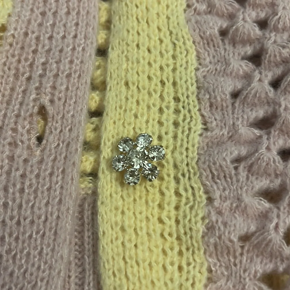 Purple and yellow crochet sweater (L) - Picture 2 of 5